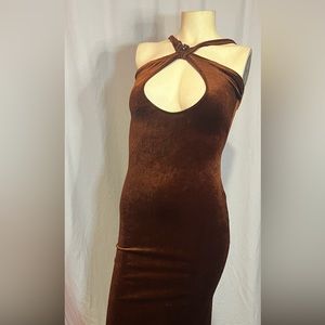 Full length gown for exotic dancings size small medium slit in back